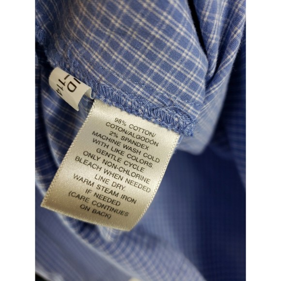 Susan Bristol Womens XL Blue Button Up Shirt Vintage Cotton blend - Picture 9 of 9